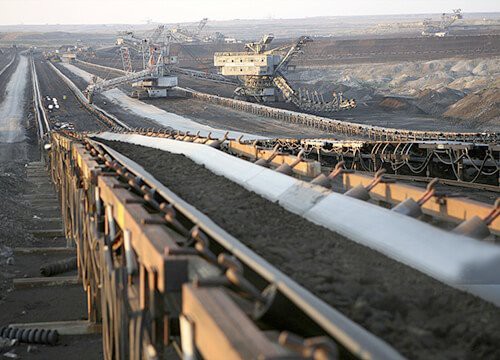 Стрічковий конвеєр вугільної шахти