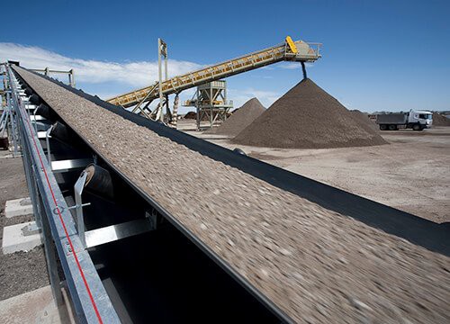 Піщаний стрічковий конвеєр