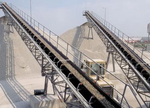 Aggregate Belt Conveyor In Quarry
