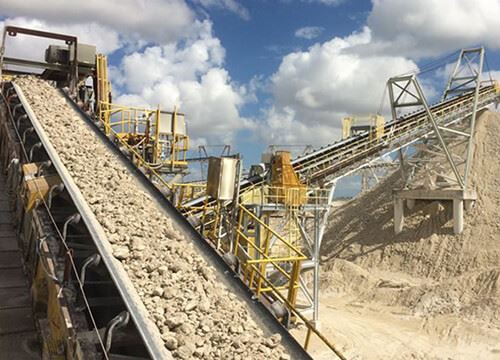 Aggregate Belt Conveyor In Quarry