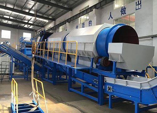 Waste recycling trommel screen for Municipal Solid Waste in Recycling Plant